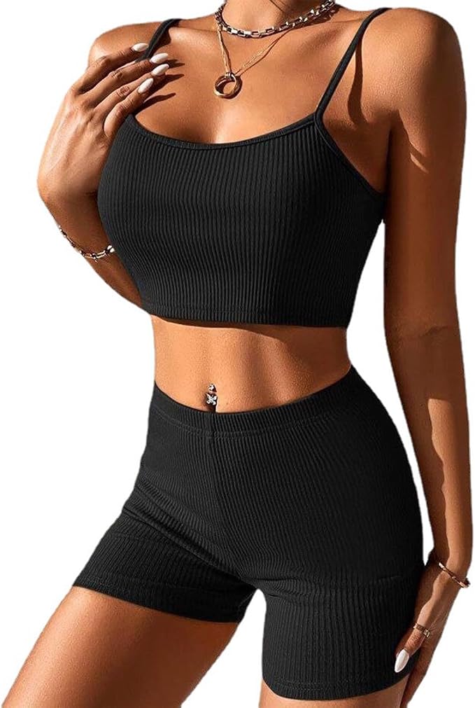 Set Yoga Seamless Donna - Top e Shorts Senza Cuciture